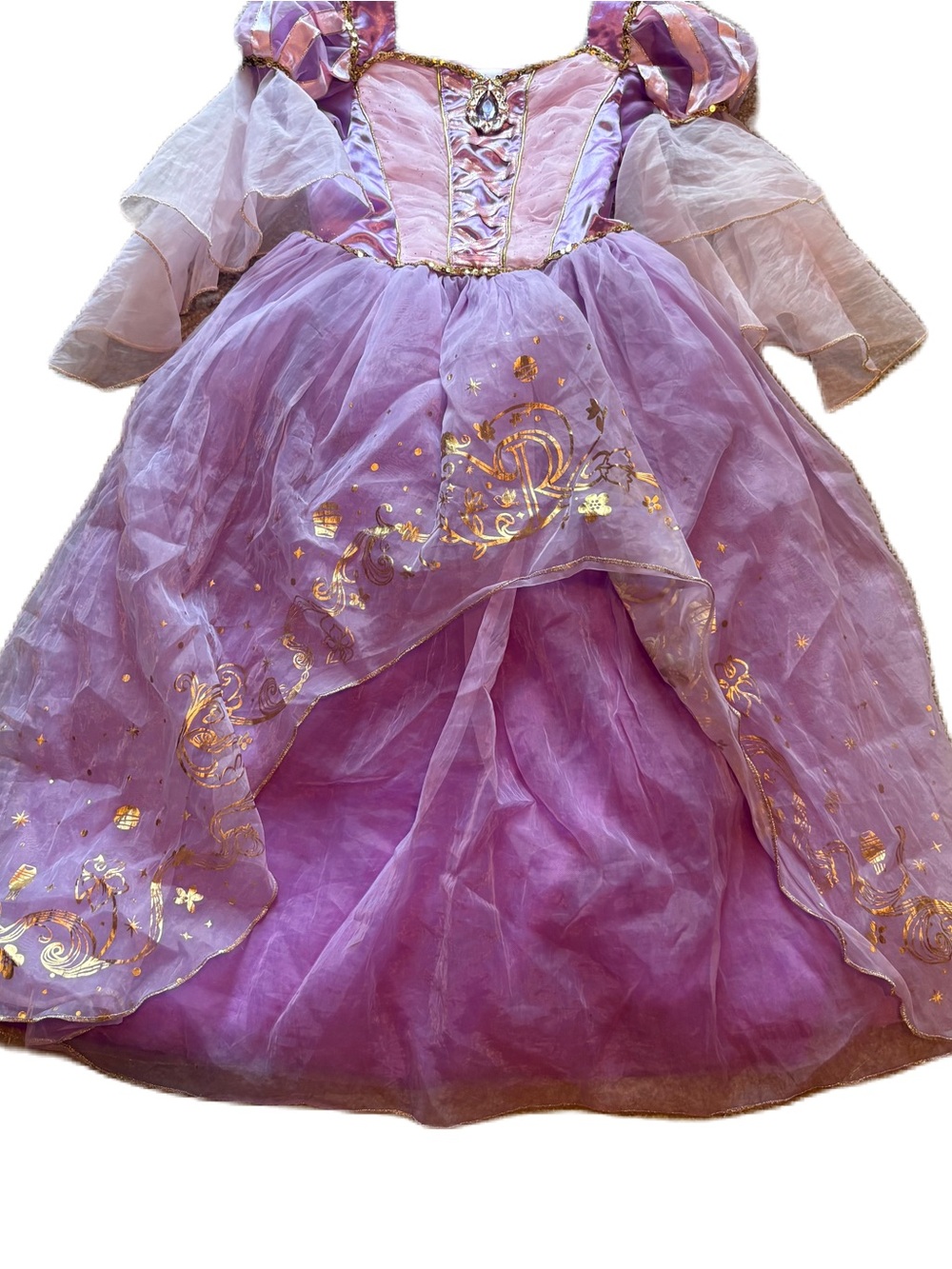 Disney Rapunzel Dress Princess Sz 7/8 Purple World Land Cruise Bibbidi Bobbidi